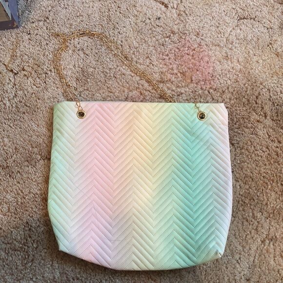 Pastel Green + Yellow + Pink Small Sized Tote - Picture 3 of 4